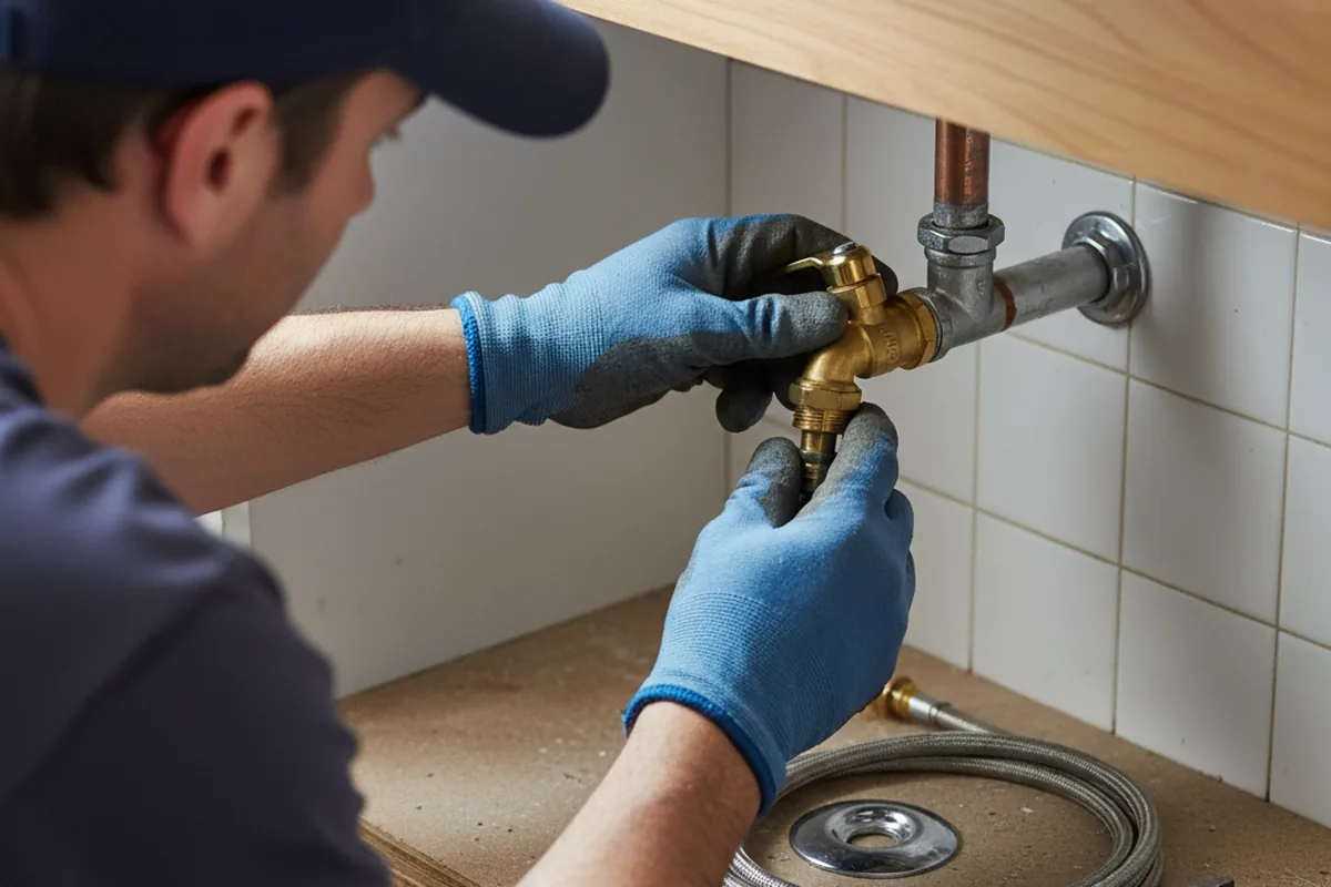 Shutoff valve and fitting work during Faucet and Fixture Repair in Hainesport
